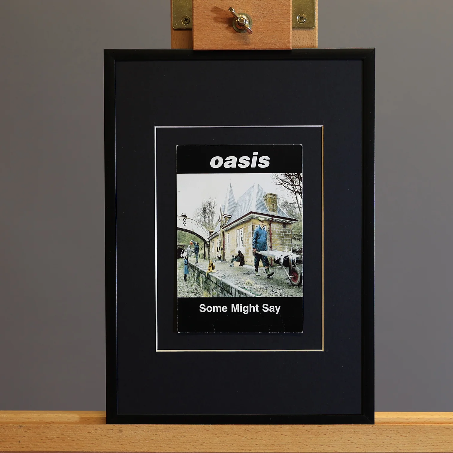 Oasis - Original 1995 Some Might Say Framed Promo Postcard - New Item