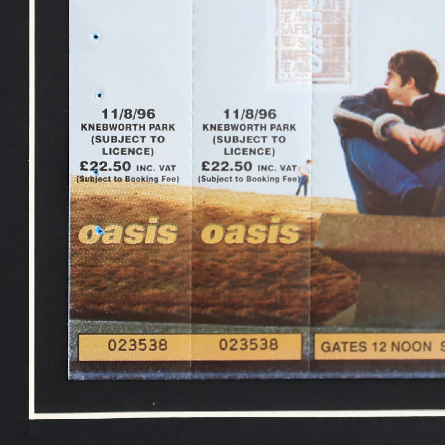 Oasis - RARE - DOUBLE STUB UNUSED Knebworth 1996 Ticket - New Item - Image 3