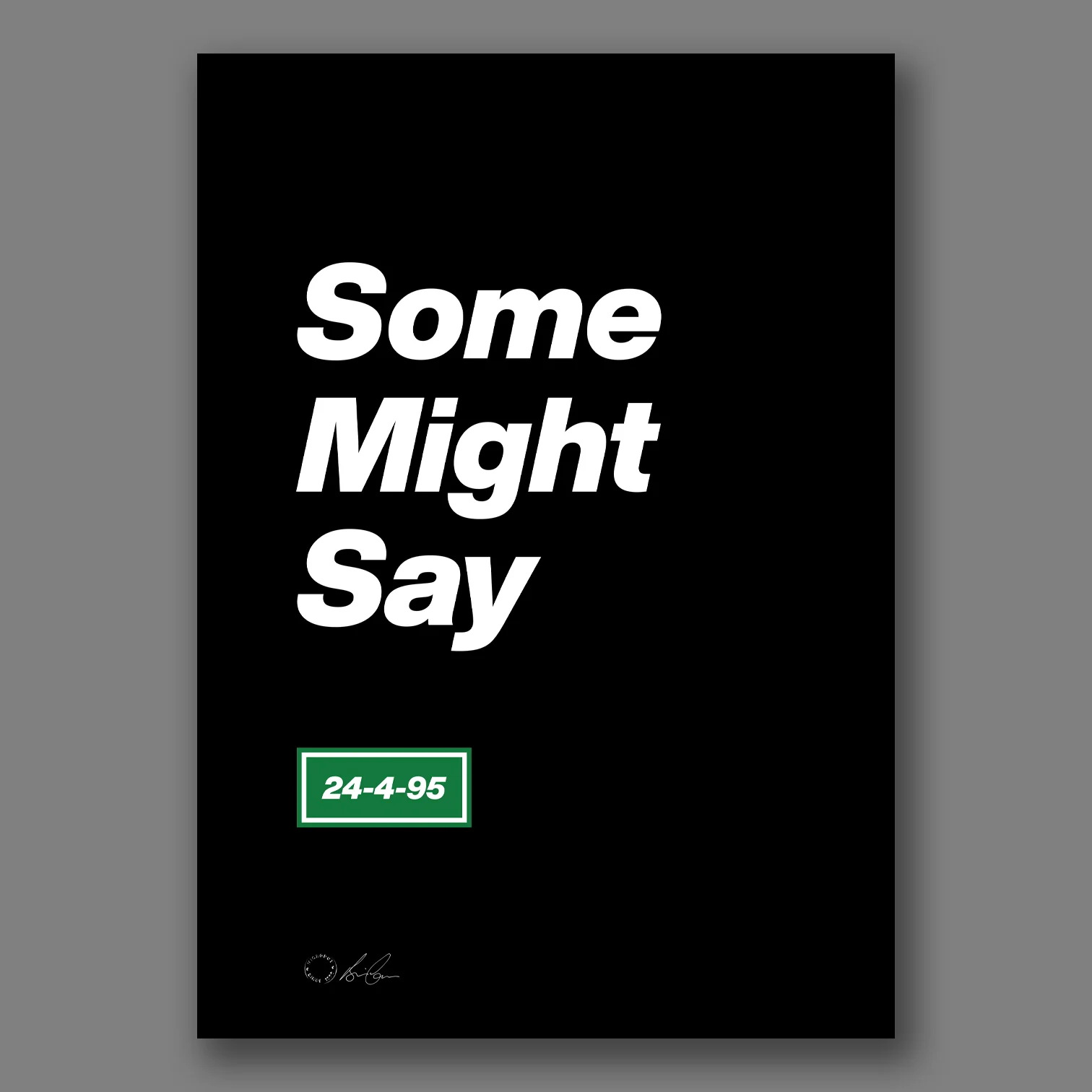 Oasis -  Single Teaser Posters A2 Size - New Item - Image 3