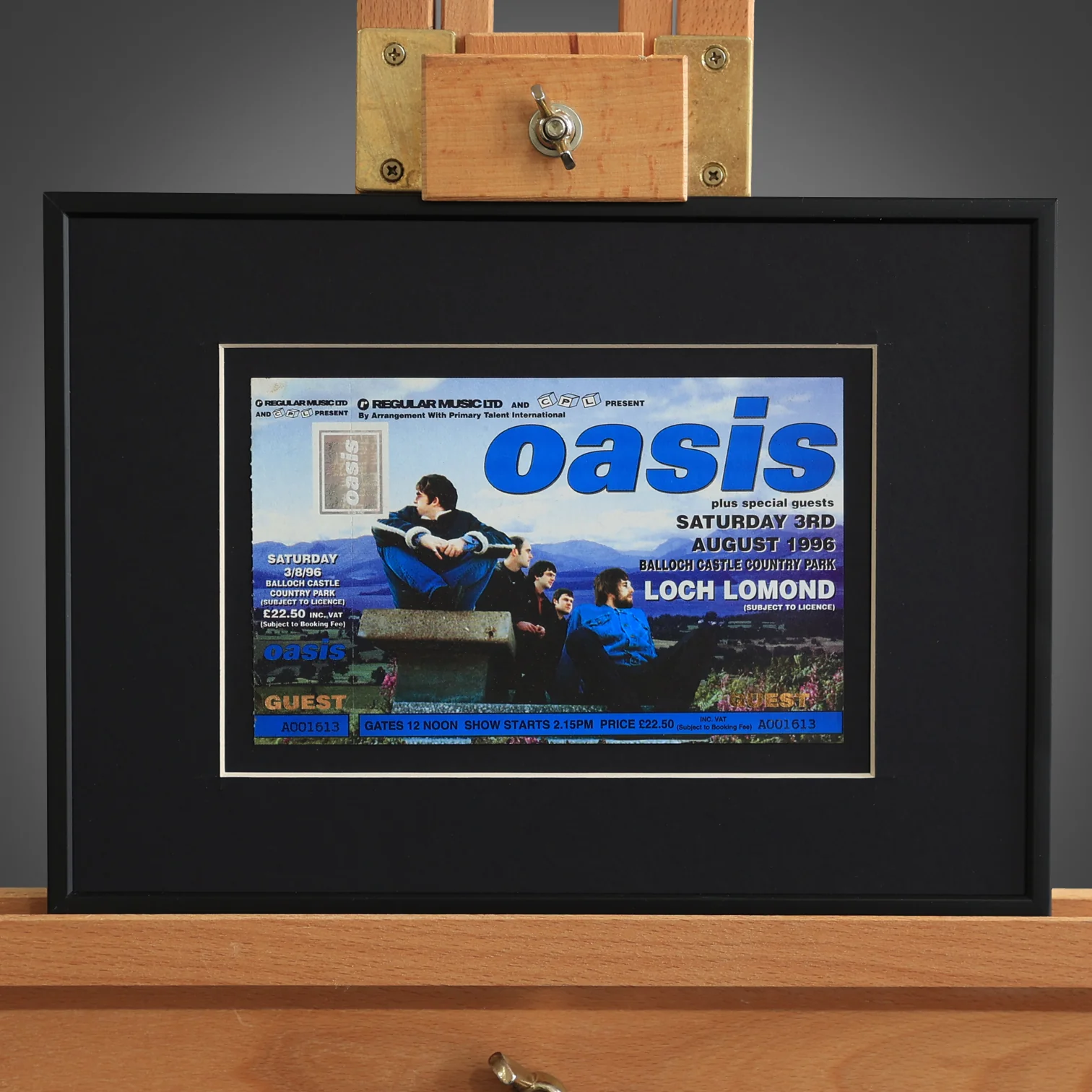 Oasis - UNUSED GUEST Loch Lomond 1996 Ticket Sat - New Item - Image 2
